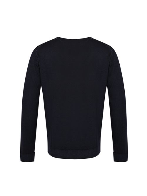 Maglia girocollo in lana merino Blu notte DANIELE FIESOLI | DF 00020024